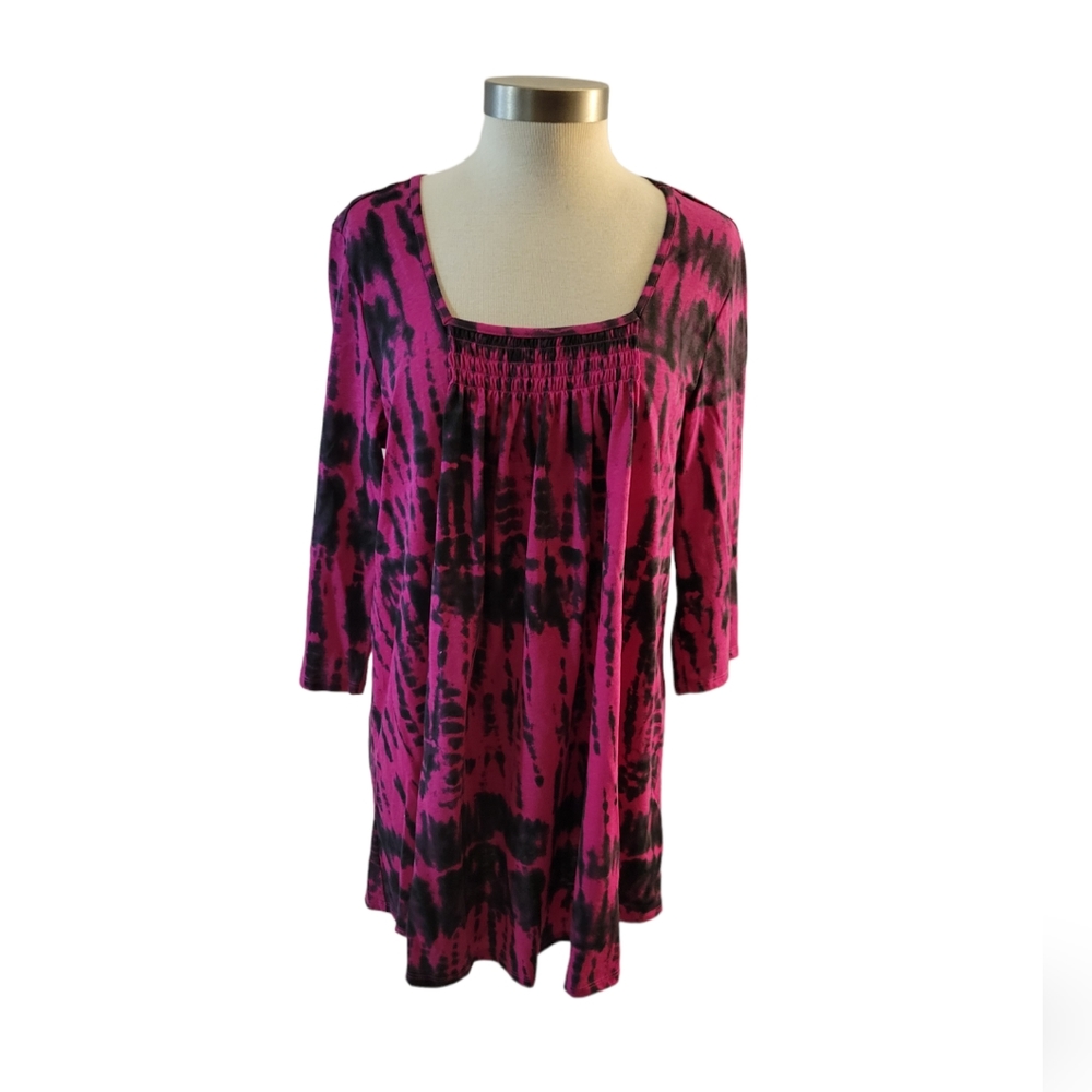 Woman Within Tunic Tie Dye Size 14/16